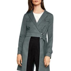 BCBGMaxAzria Open Panel Convertible Trench Coat